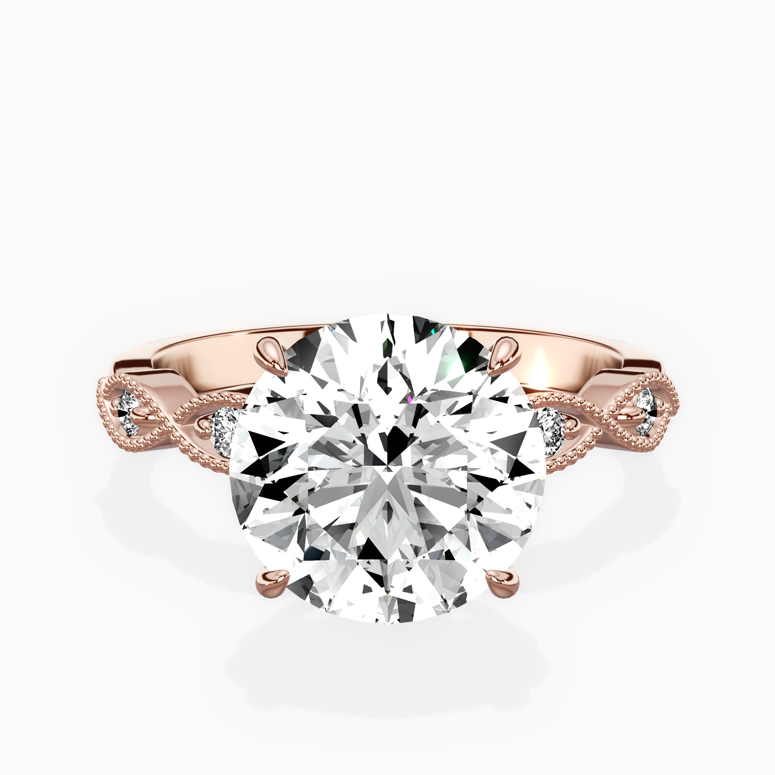 Infinity Solitaire Engagement Ring