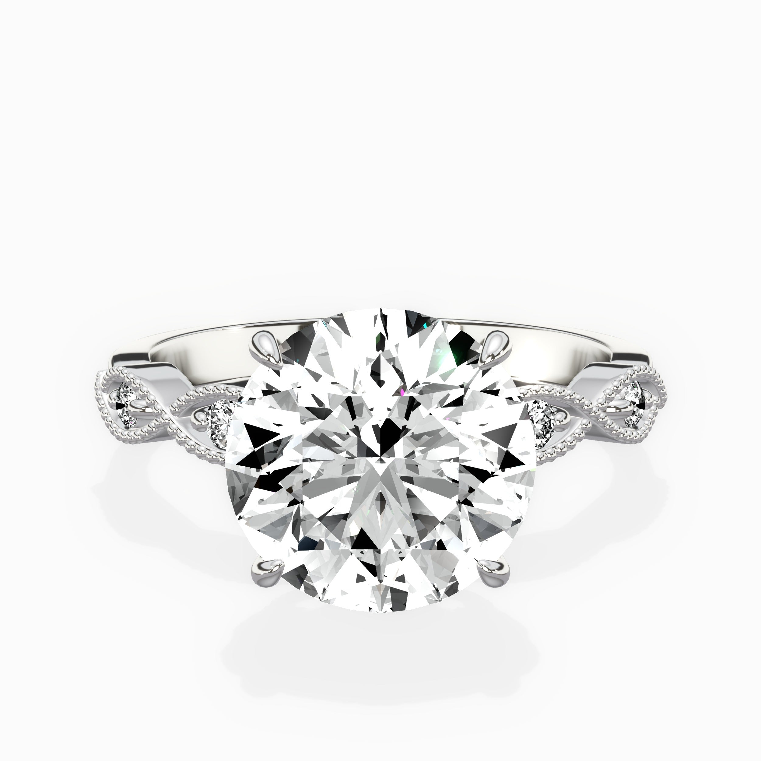 Infinity Solitaire Engagement Ring