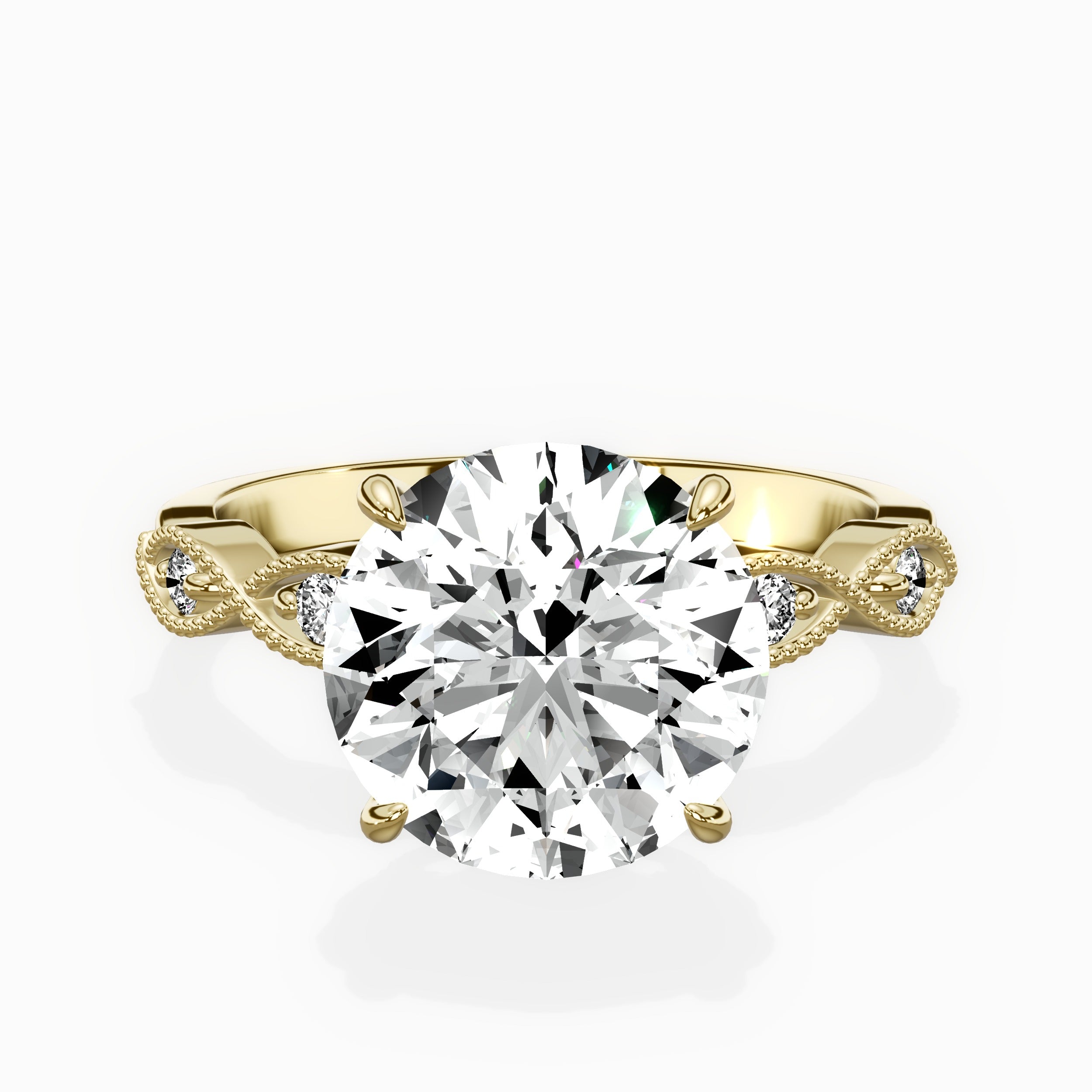 Infinity Solitaire Engagement Ring