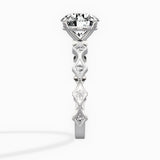 Timeless Solitaire Round Engagement Ring in White Gold