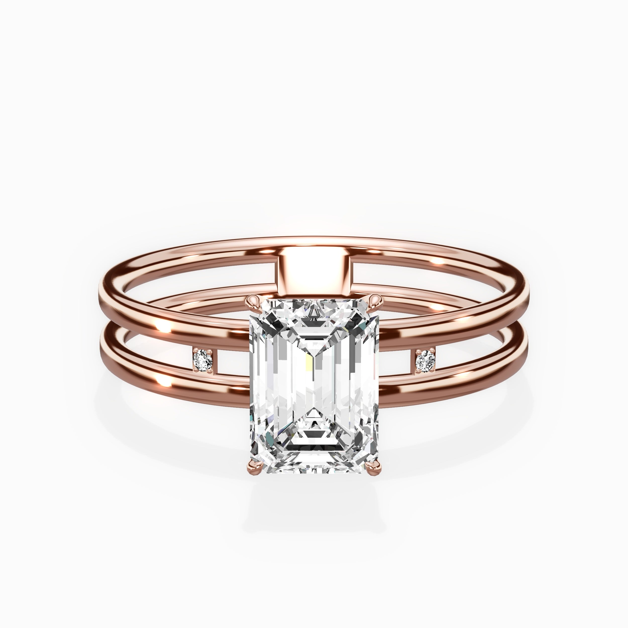 Parallel Bands Engagement Ring