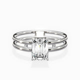 Parallel Bands Engagement Ring