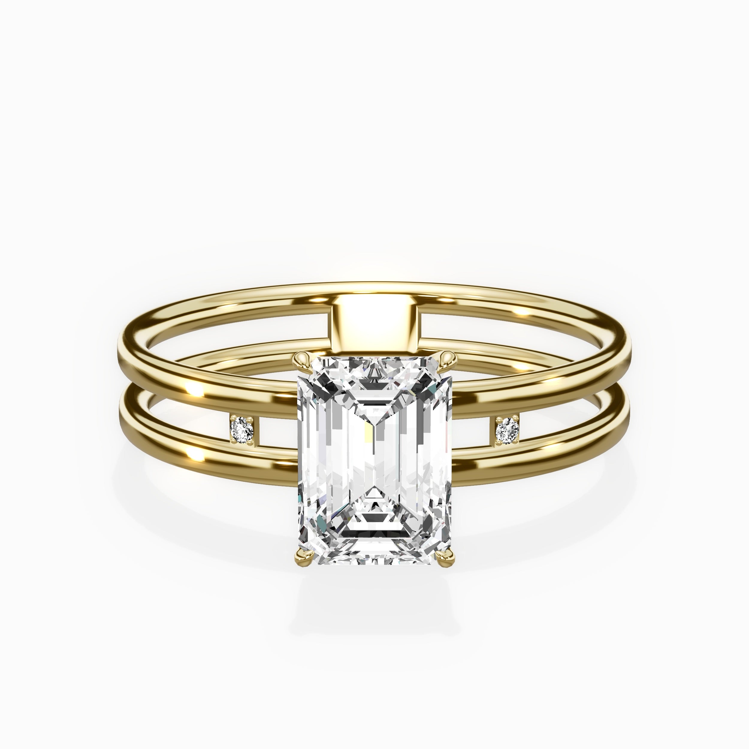 Parallel Bands Engagement Ring