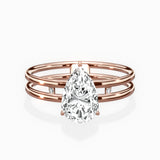 Parallel Bands Engagement Ring
