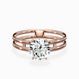 Parallel Bands Engagement Ring