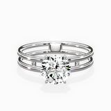 Parallel Bands Engagement Ring