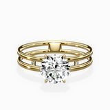 Parallel Bands Engagement Ring