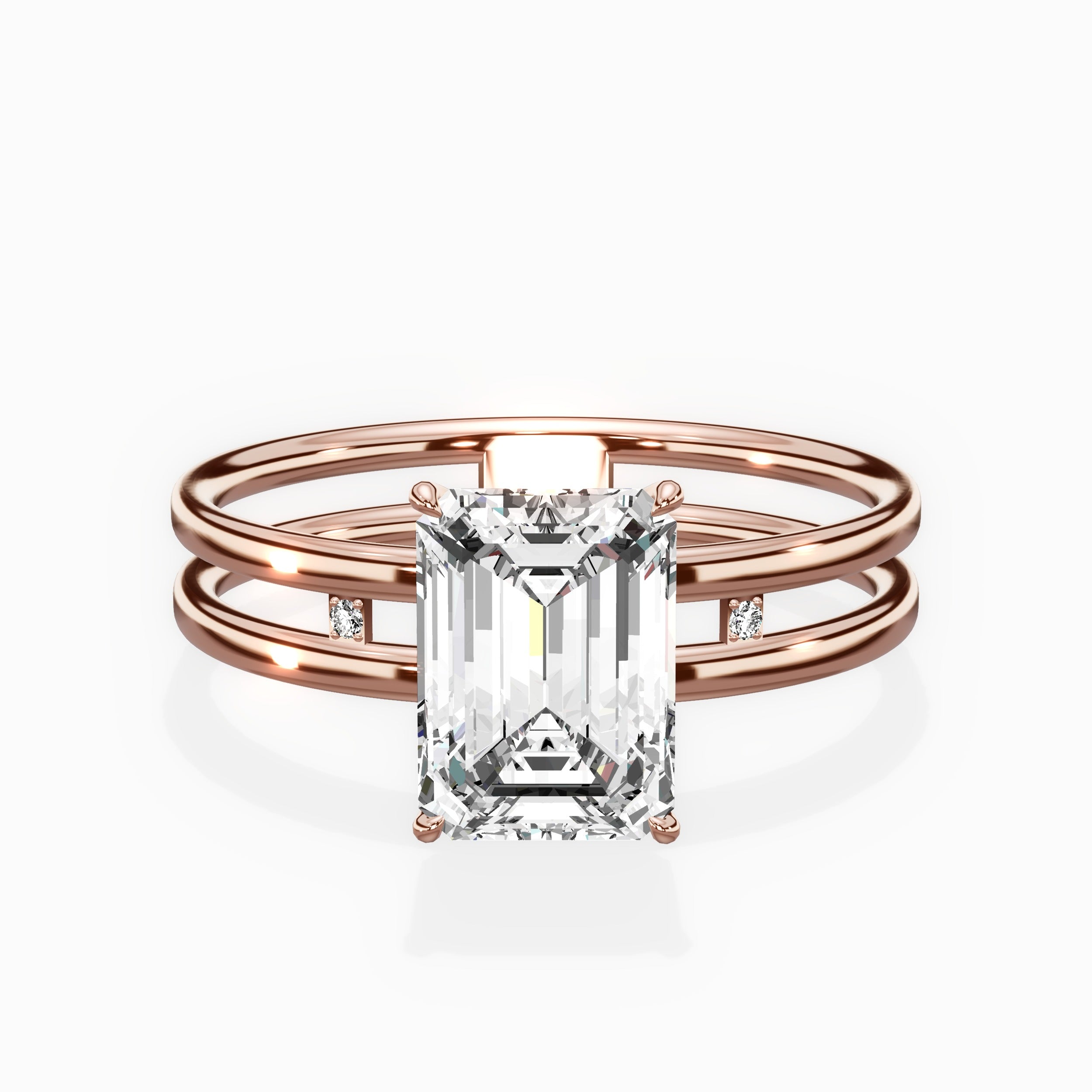 Parallel Bands Engagement Ring