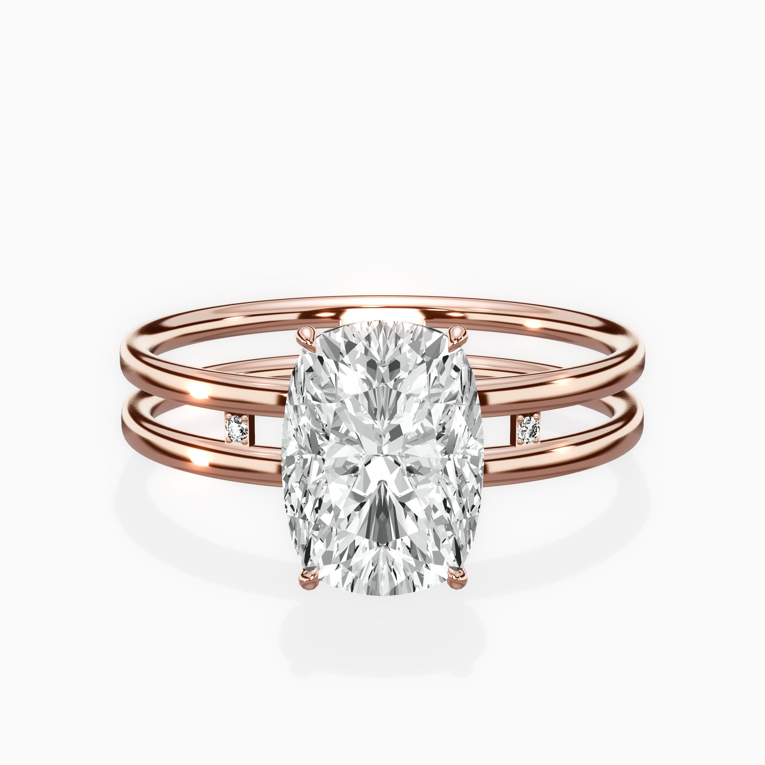 Parallel Bands Engagement Ring