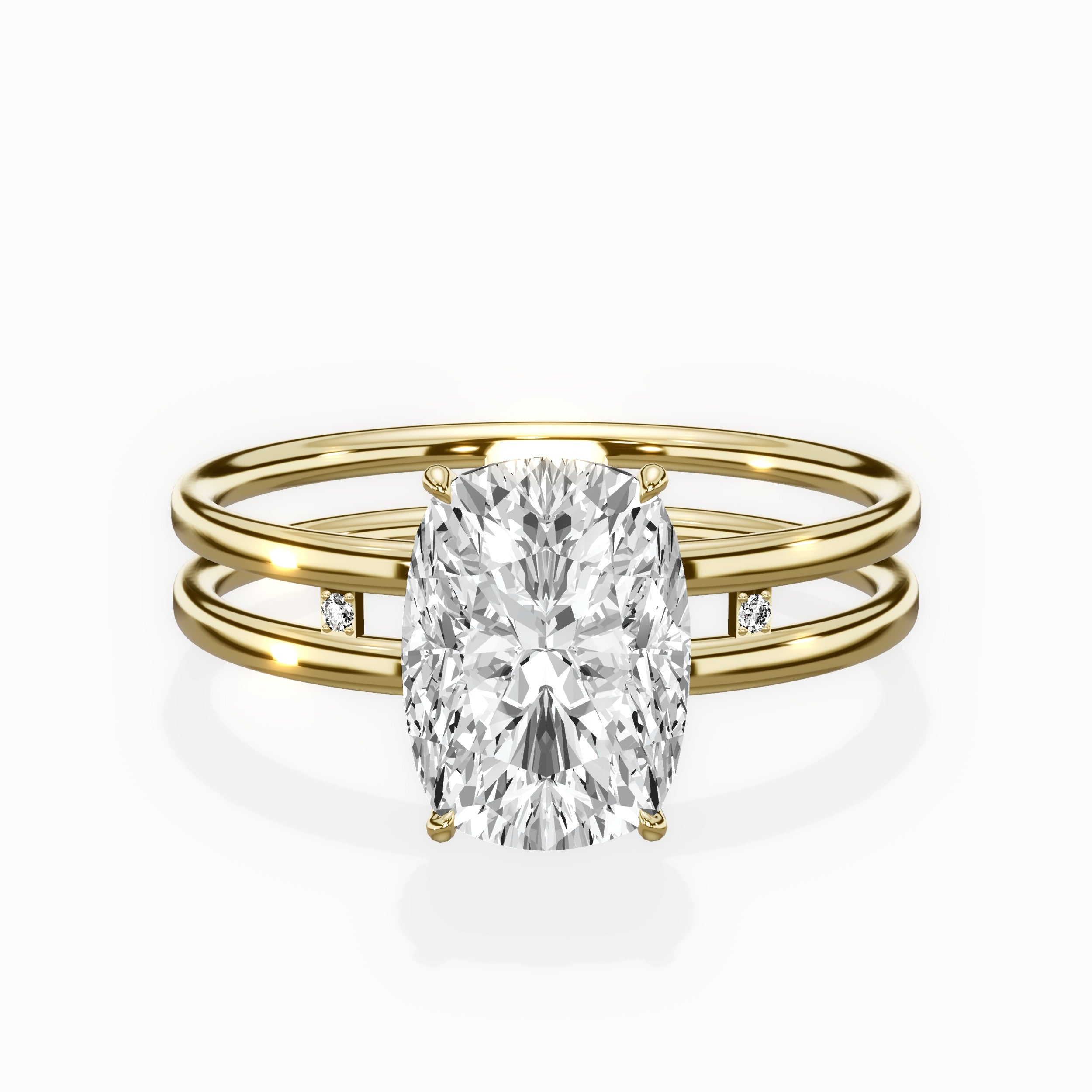 Parallel Bands Engagement Ring