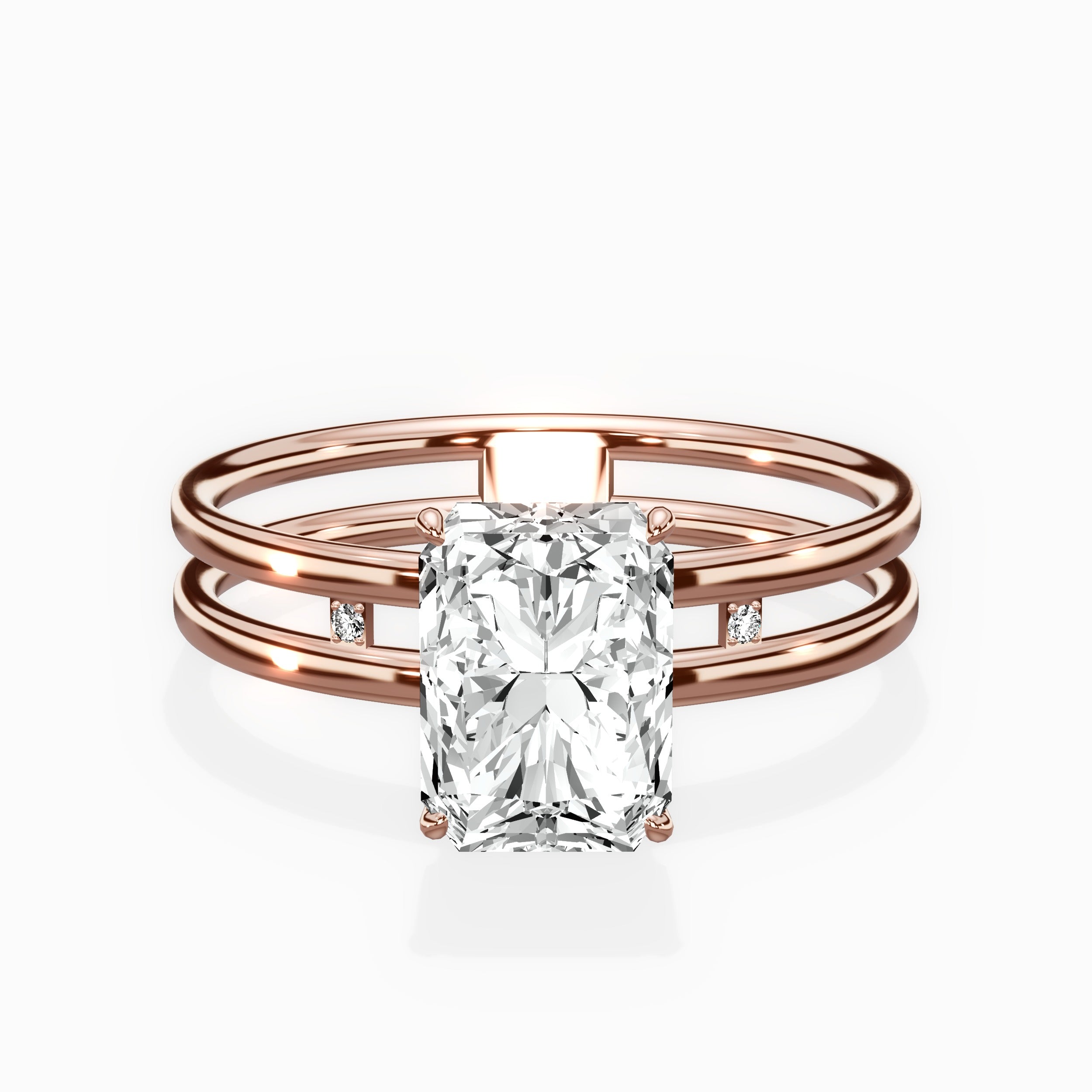 Parallel Bands Engagement Ring