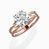 Parallel Bands Engagement Ring