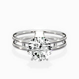 Parallel Bands Engagement Ring