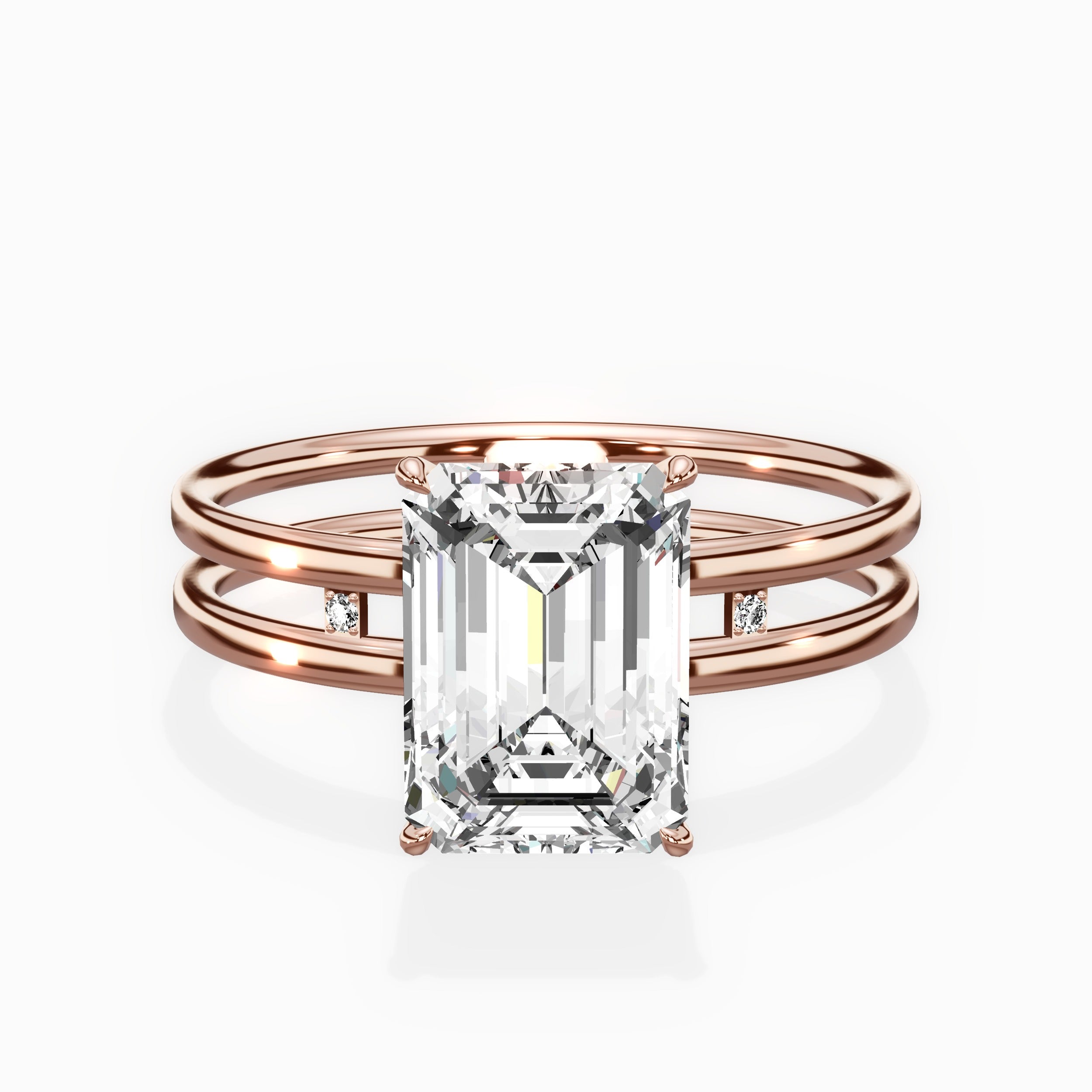 Parallel Bands Engagement Ring