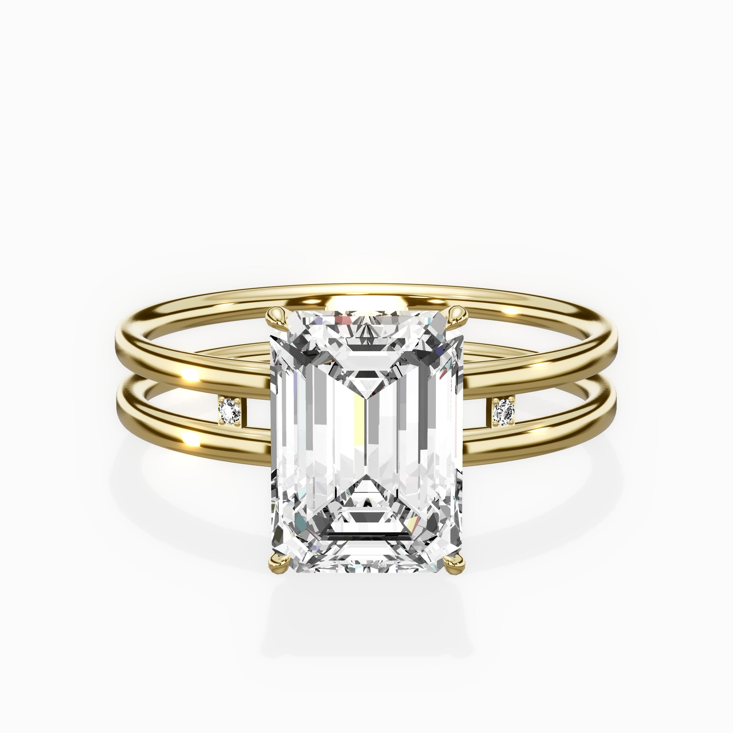 Parallel Bands Engagement Ring