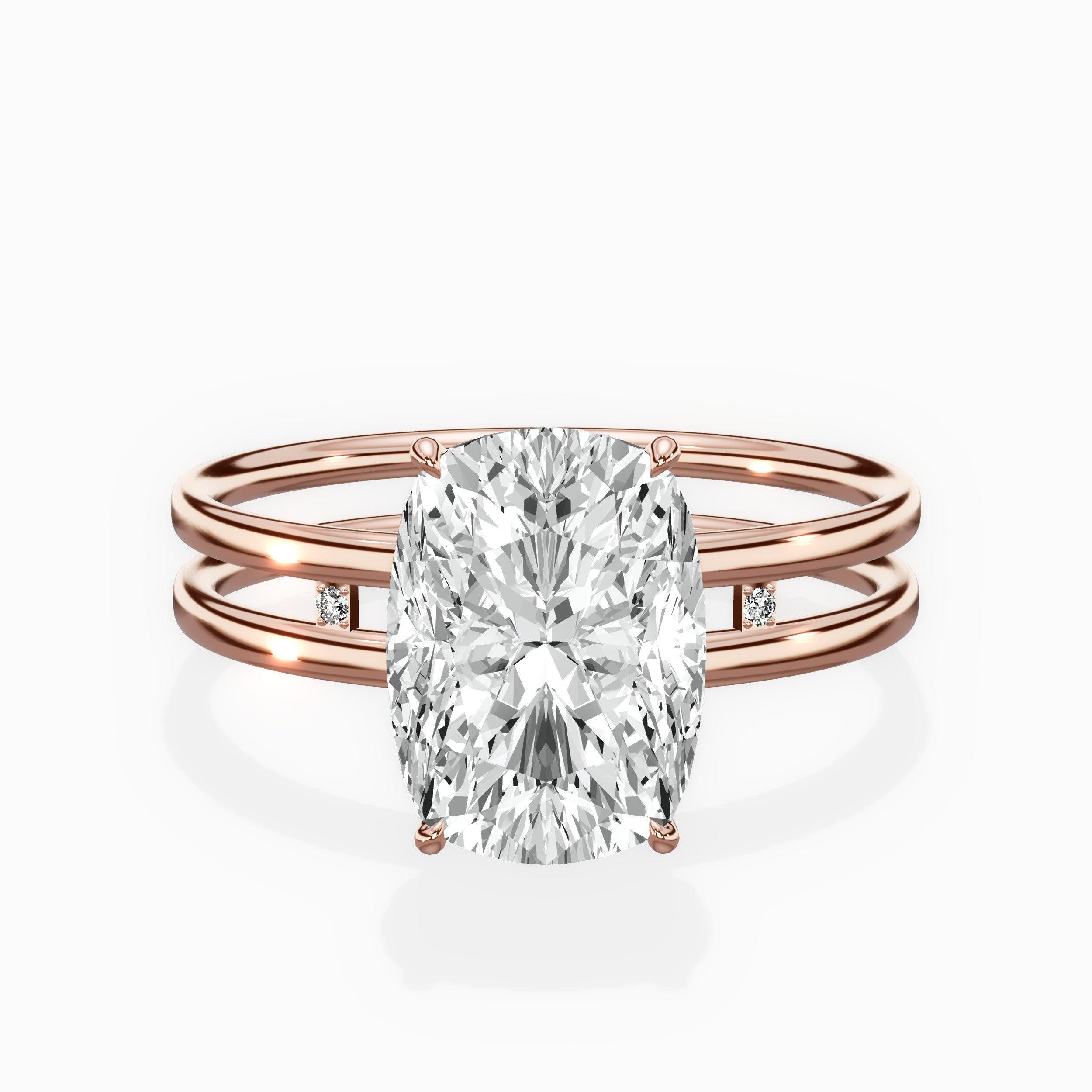 Parallel Bands Engagement Ring