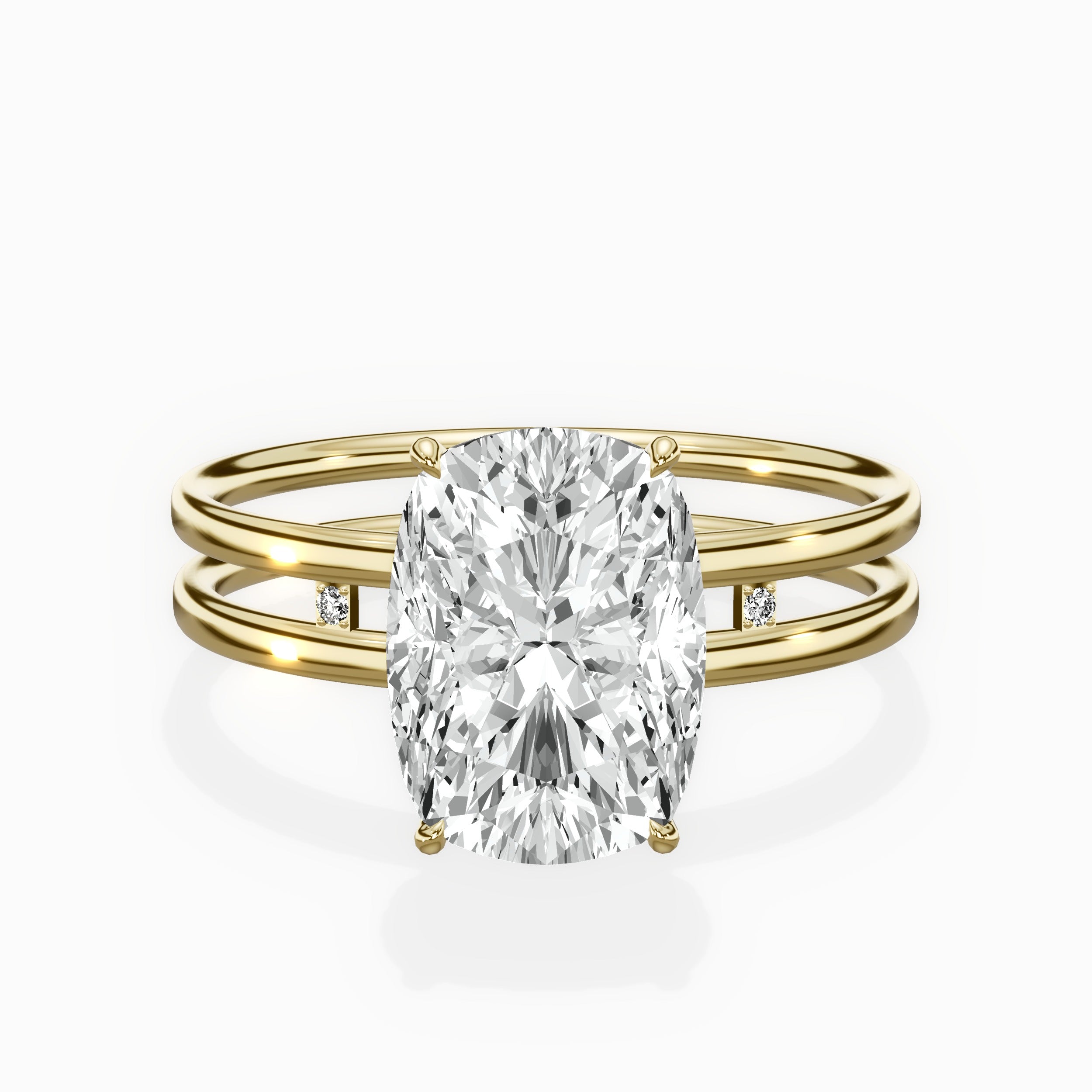 Parallel Bands Engagement Ring