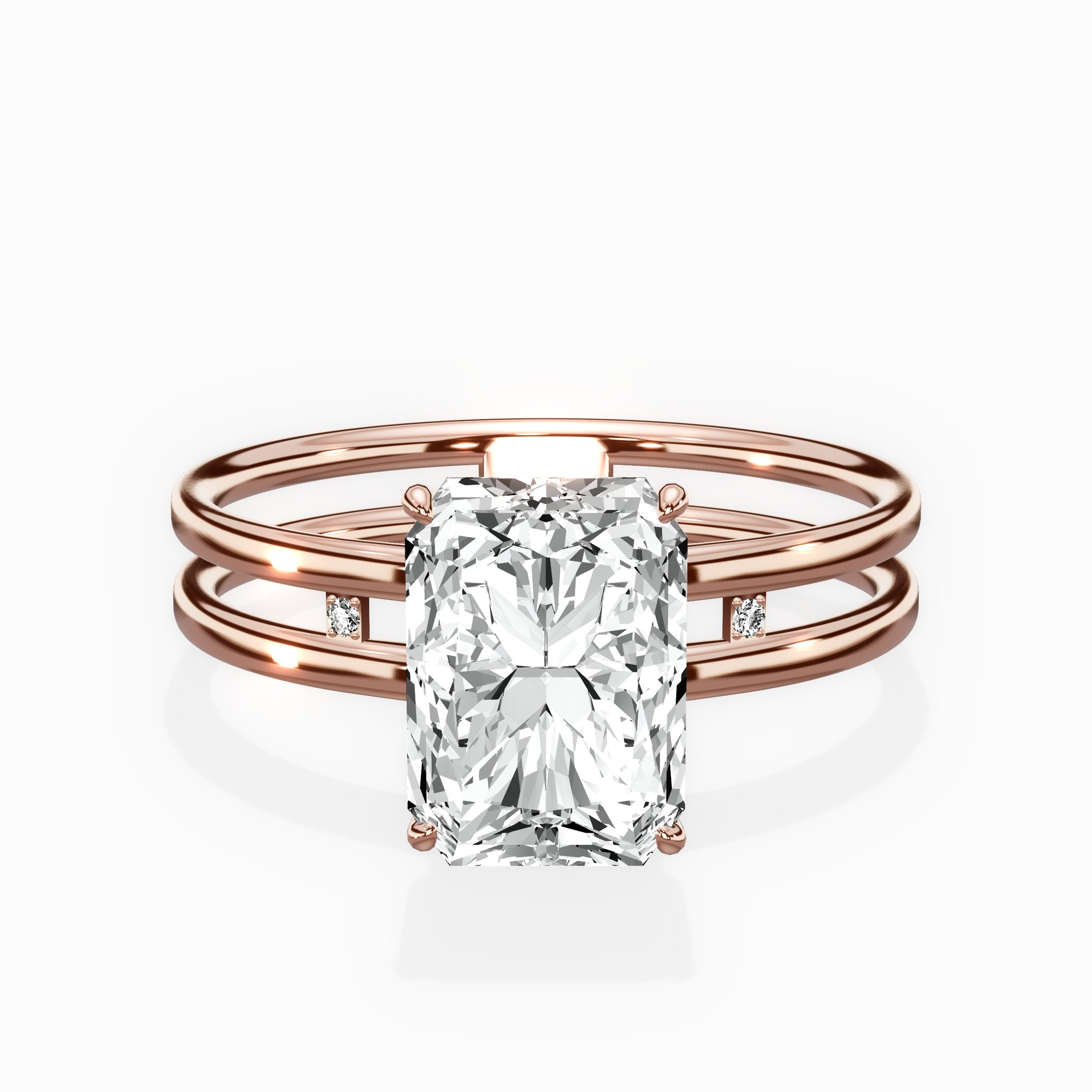 Parallel Bands Engagement Ring