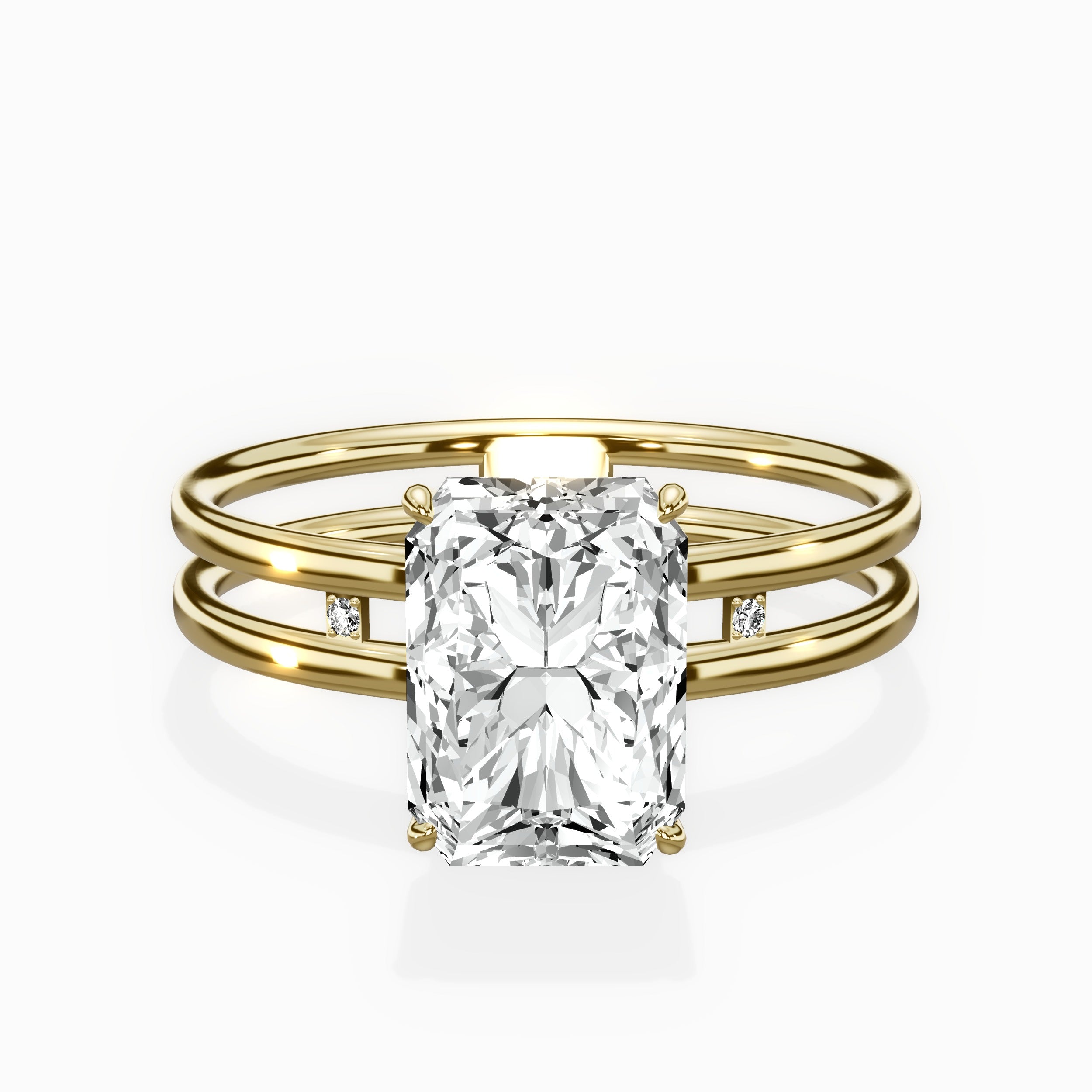 Parallel Bands Engagement Ring