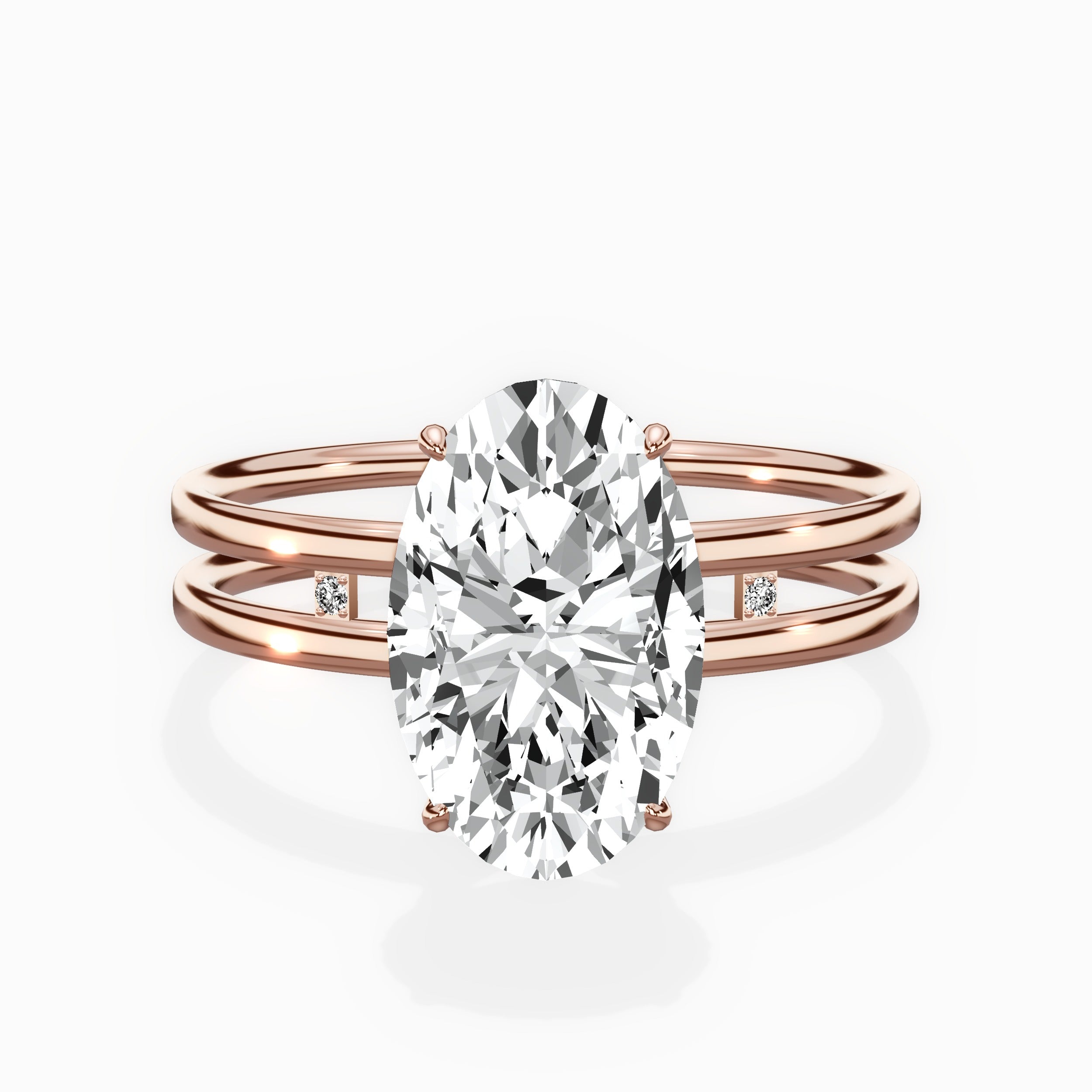 Parallel Bands Engagement Ring