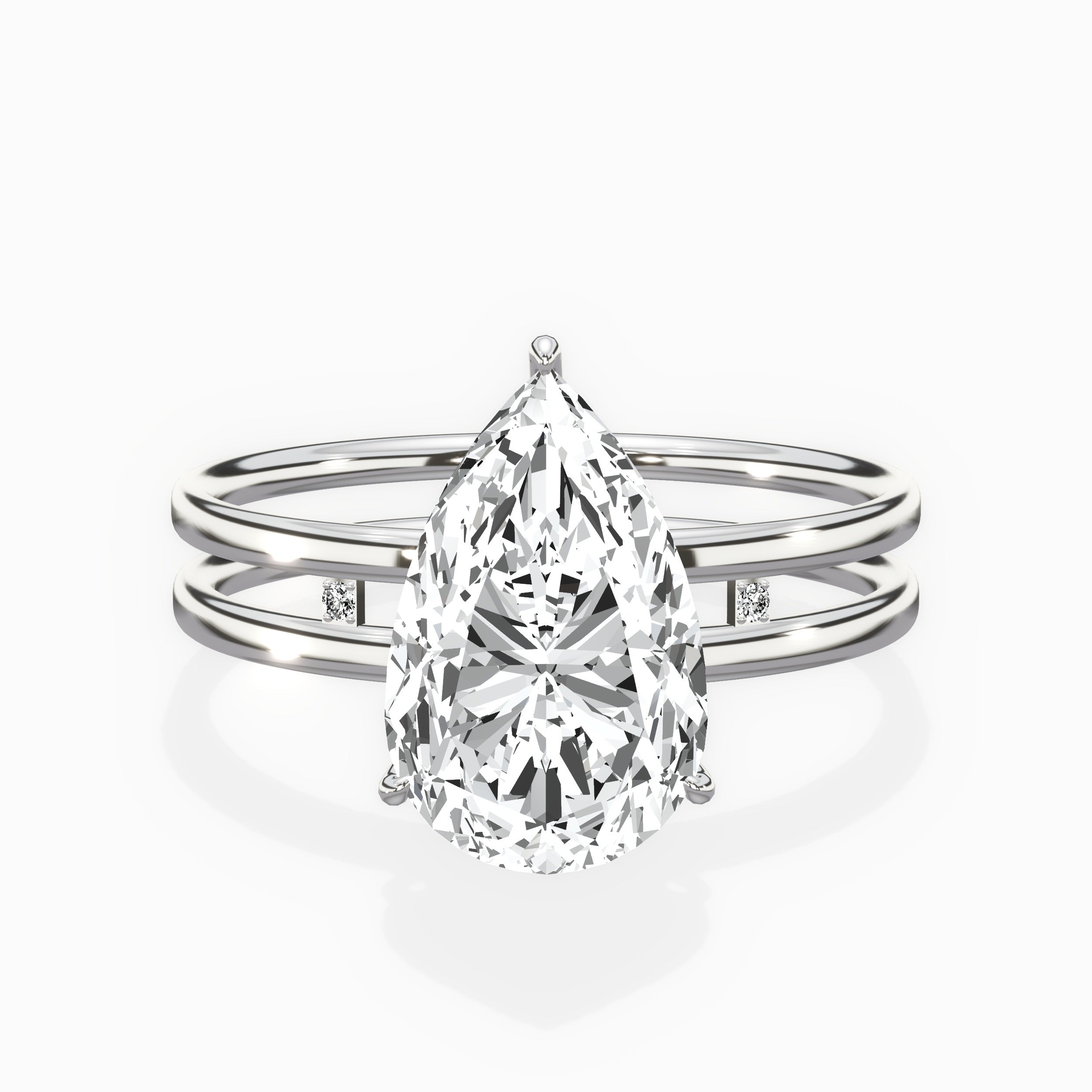 Parallel Bands Engagement Ring
