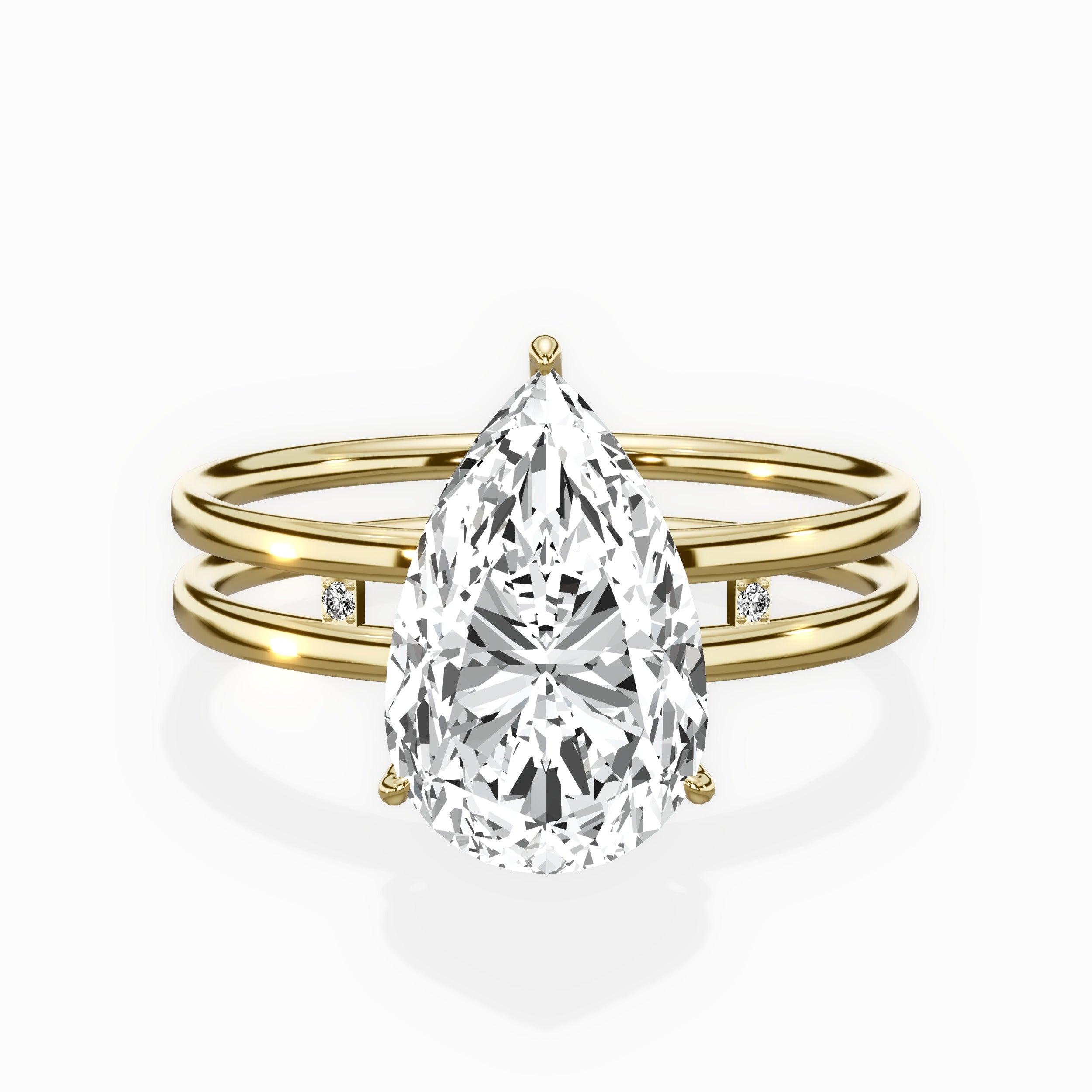Parallel Bands Engagement Ring