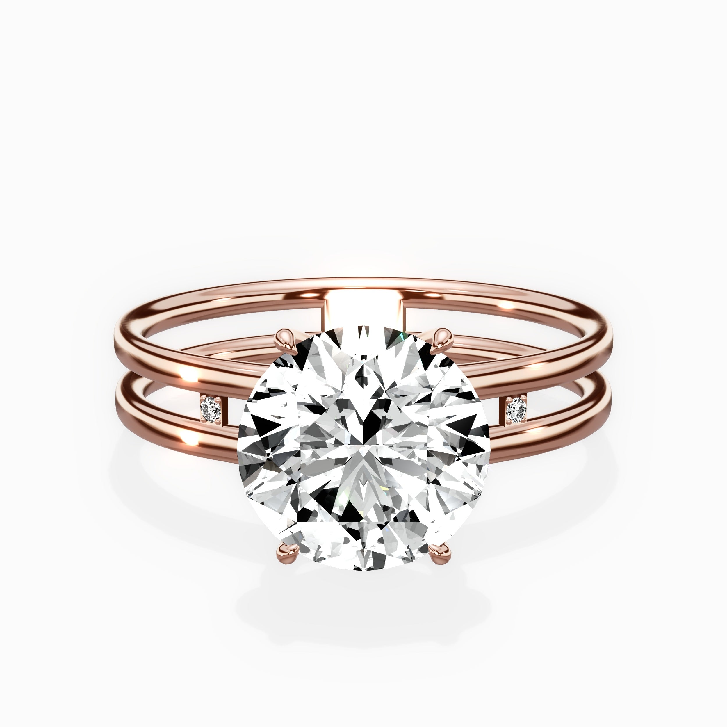 Parallel Bands Engagement Ring