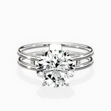 Parallel Bands Engagement Ring