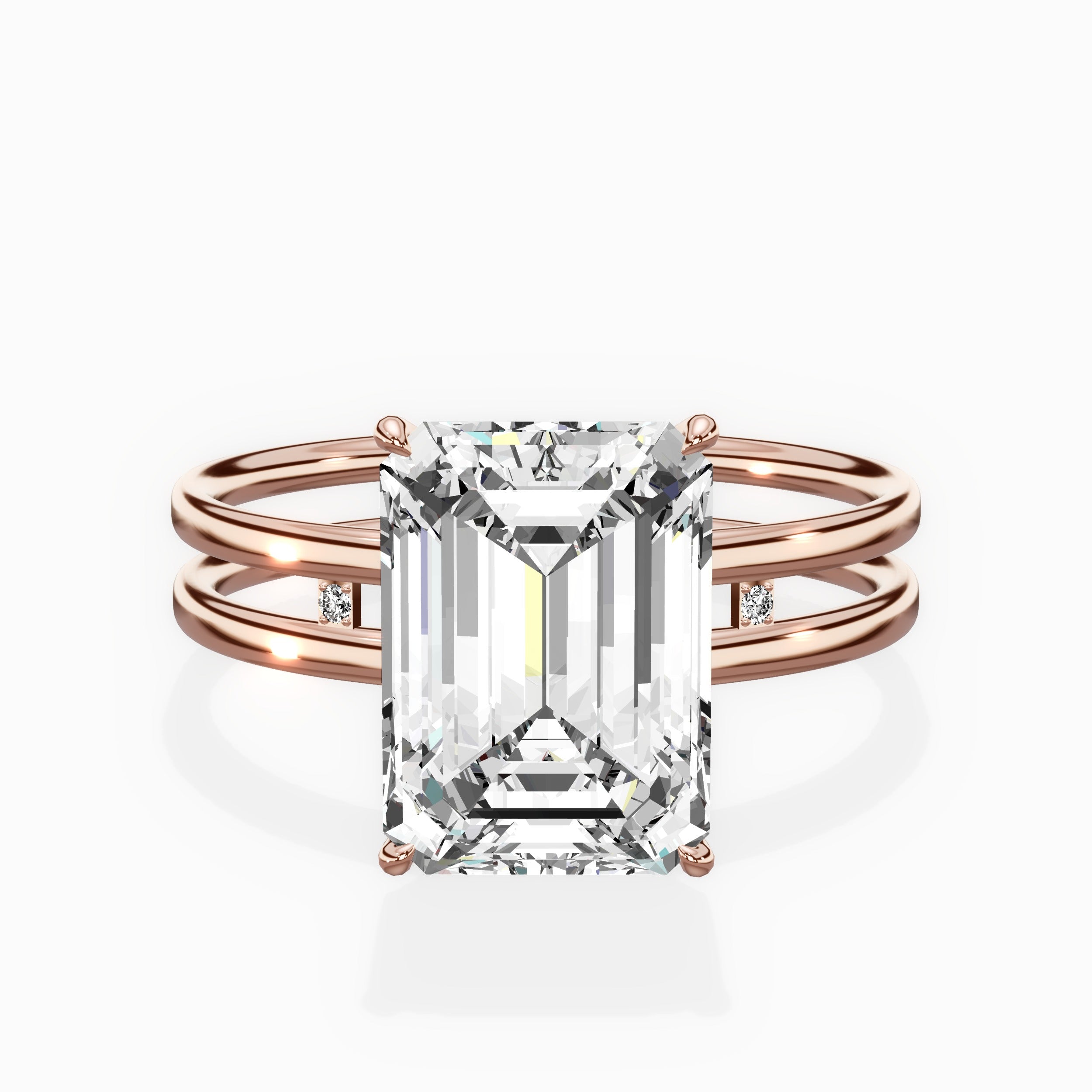 Parallel Bands Engagement Ring