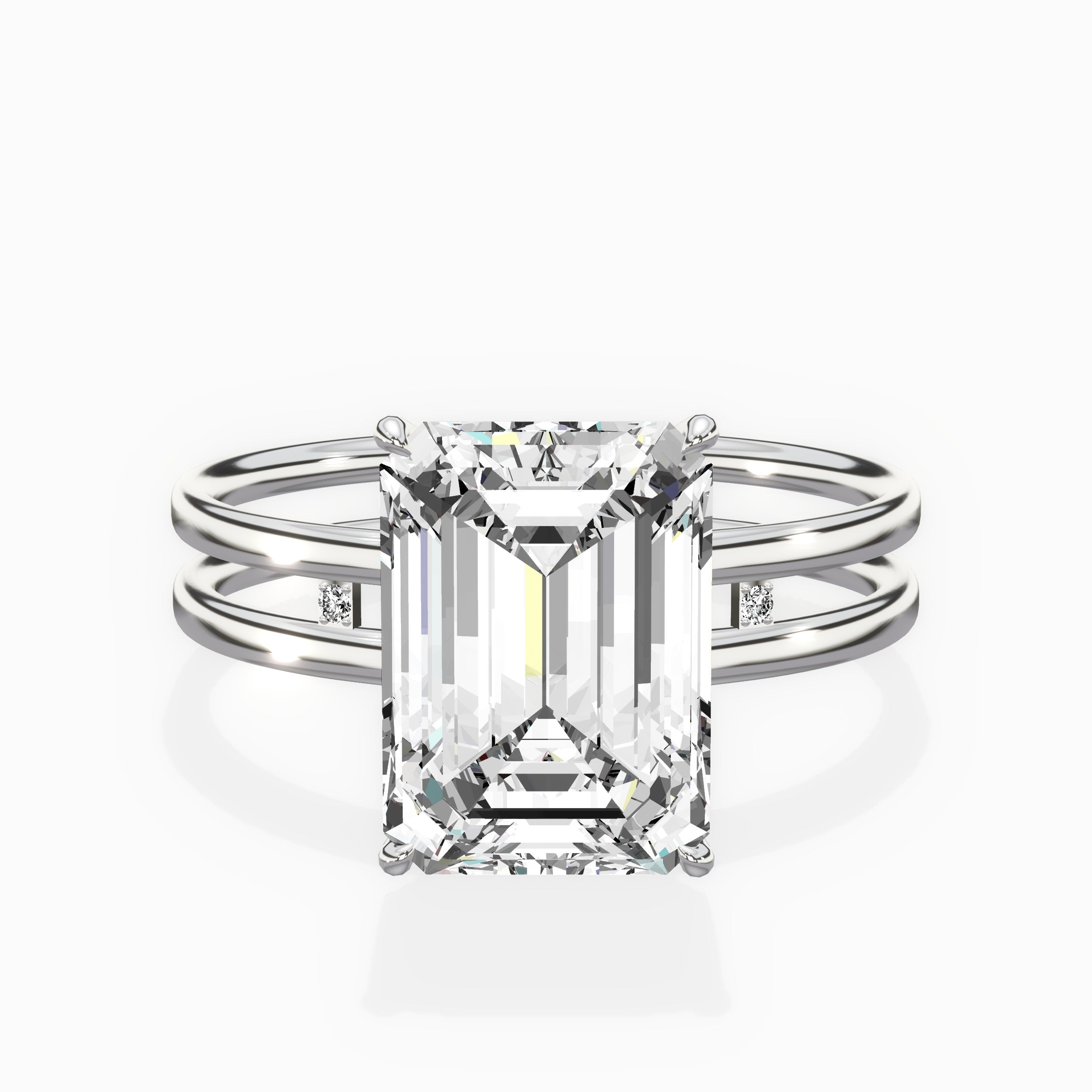 Parallel Bands Engagement Ring