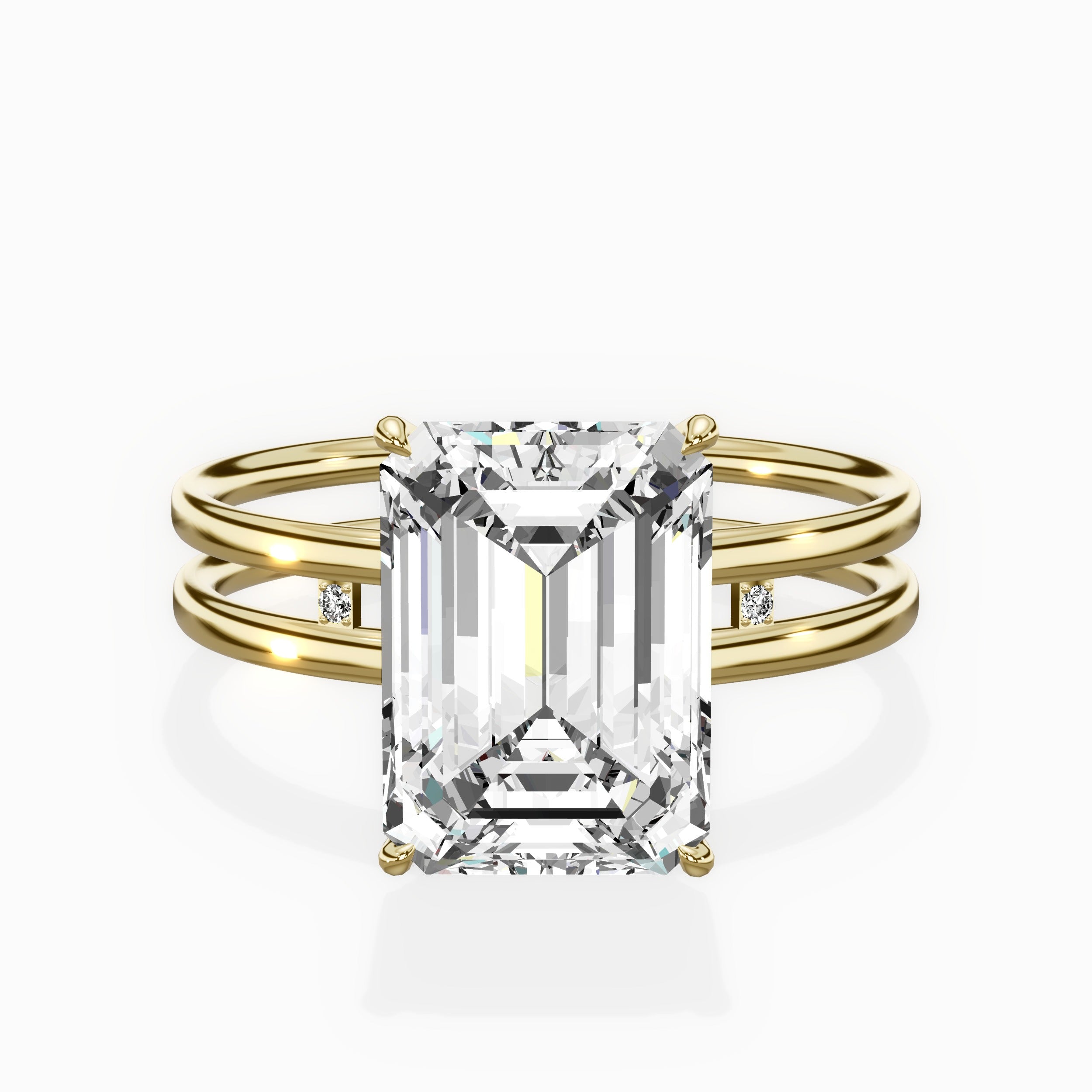 Parallel Bands Engagement Ring