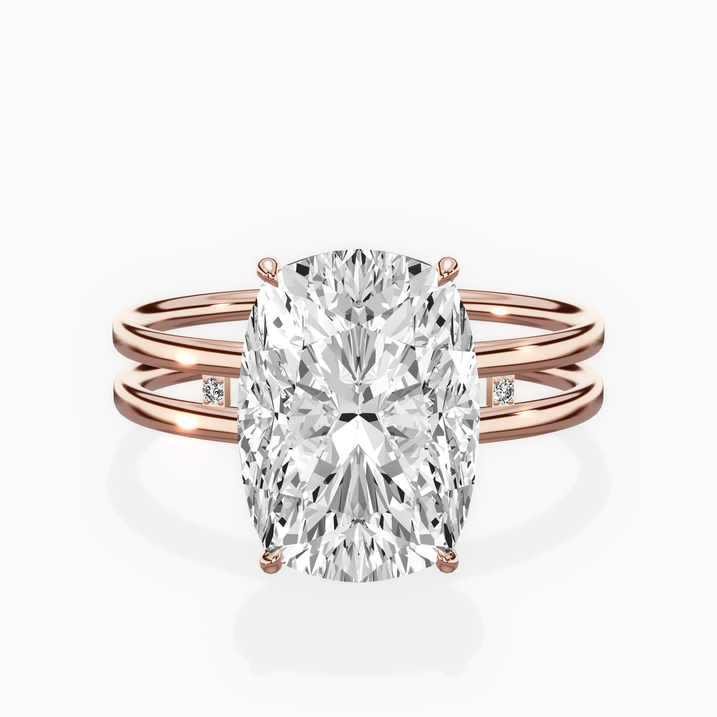 Parallel Bands Engagement Ring
