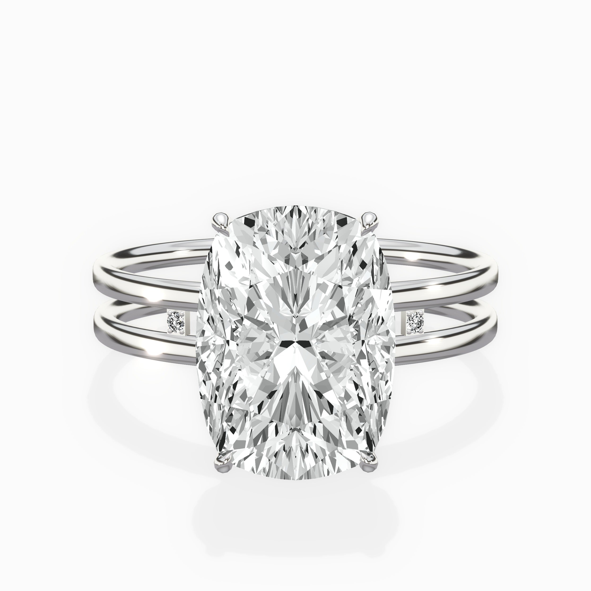 Parallel Bands Engagement Ring