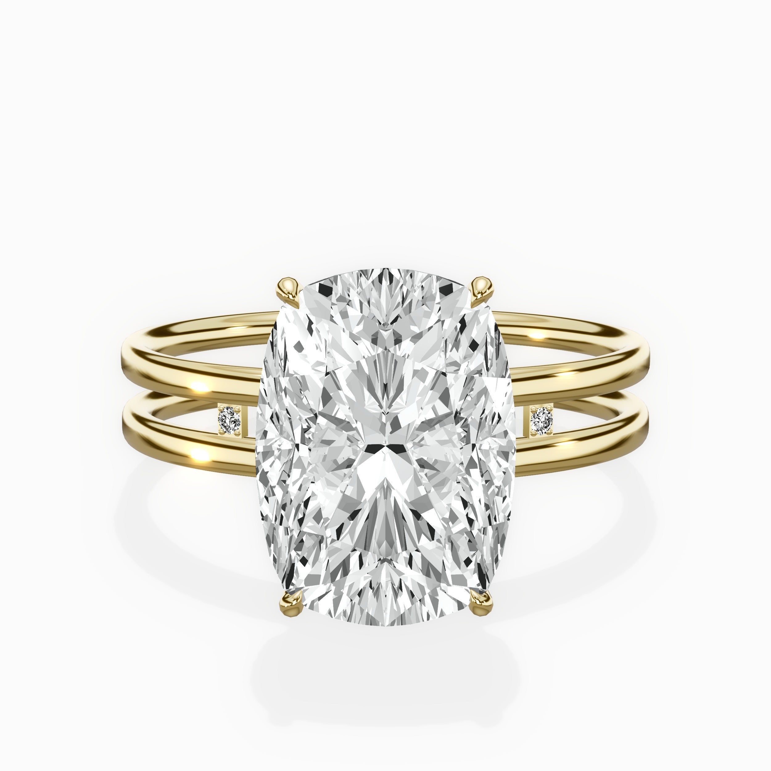 Parallel Bands Engagement Ring