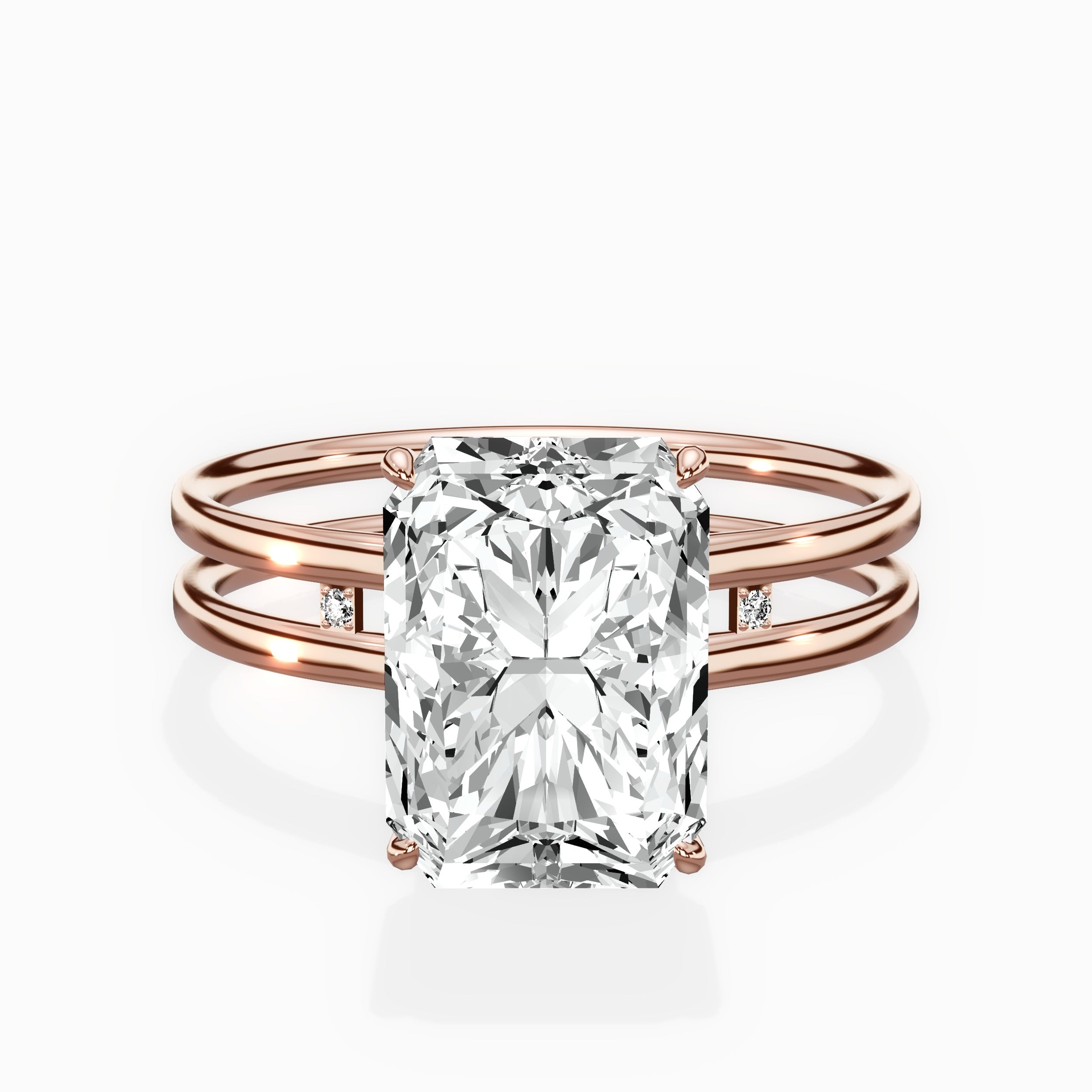 Parallel Bands Engagement Ring
