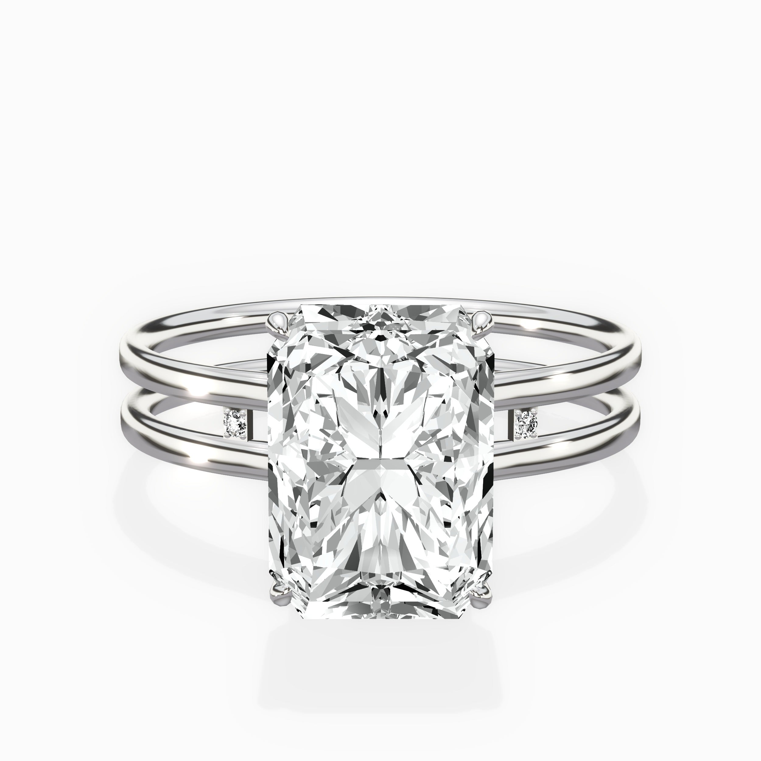 Parallel Bands Engagement Ring