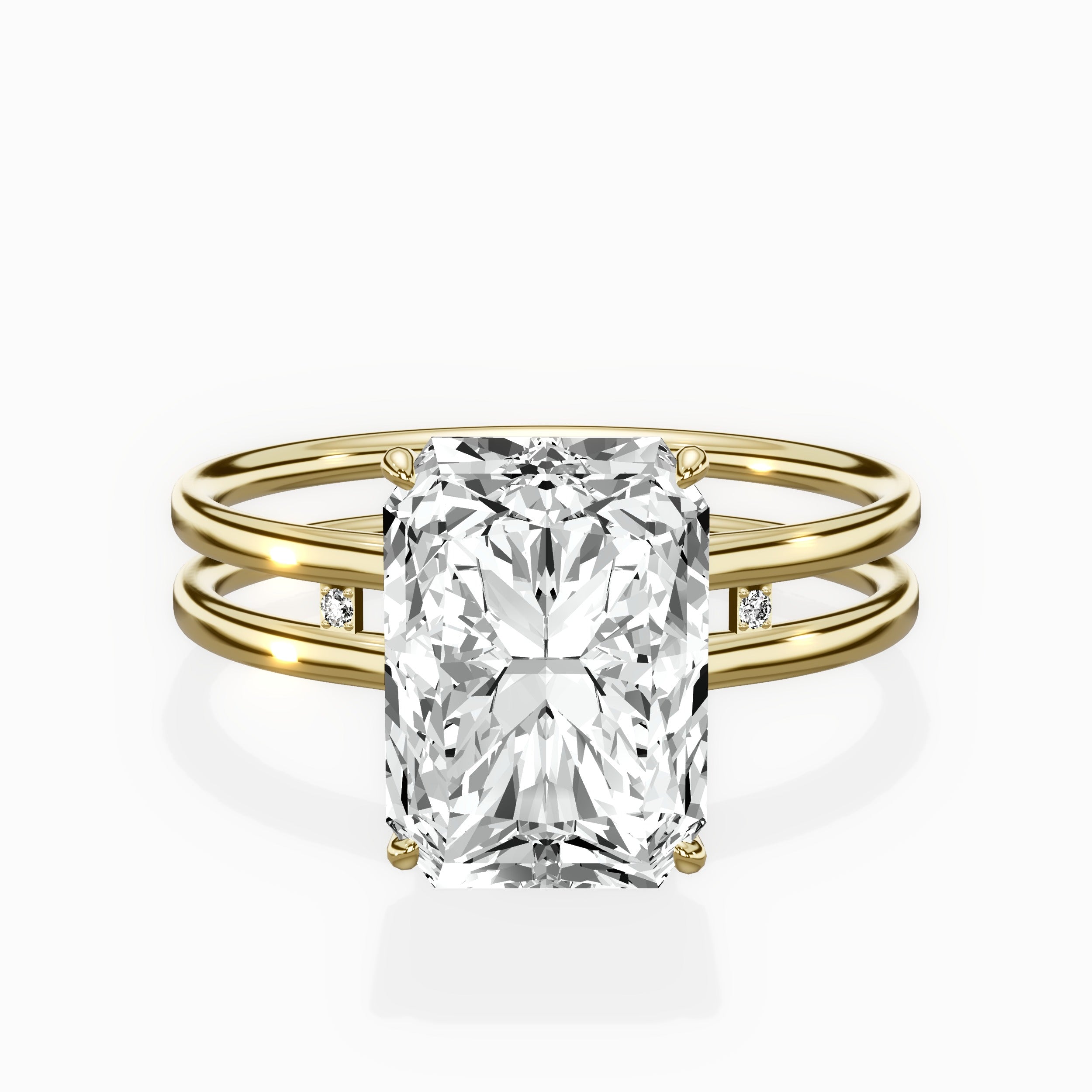 Parallel Bands Engagement Ring