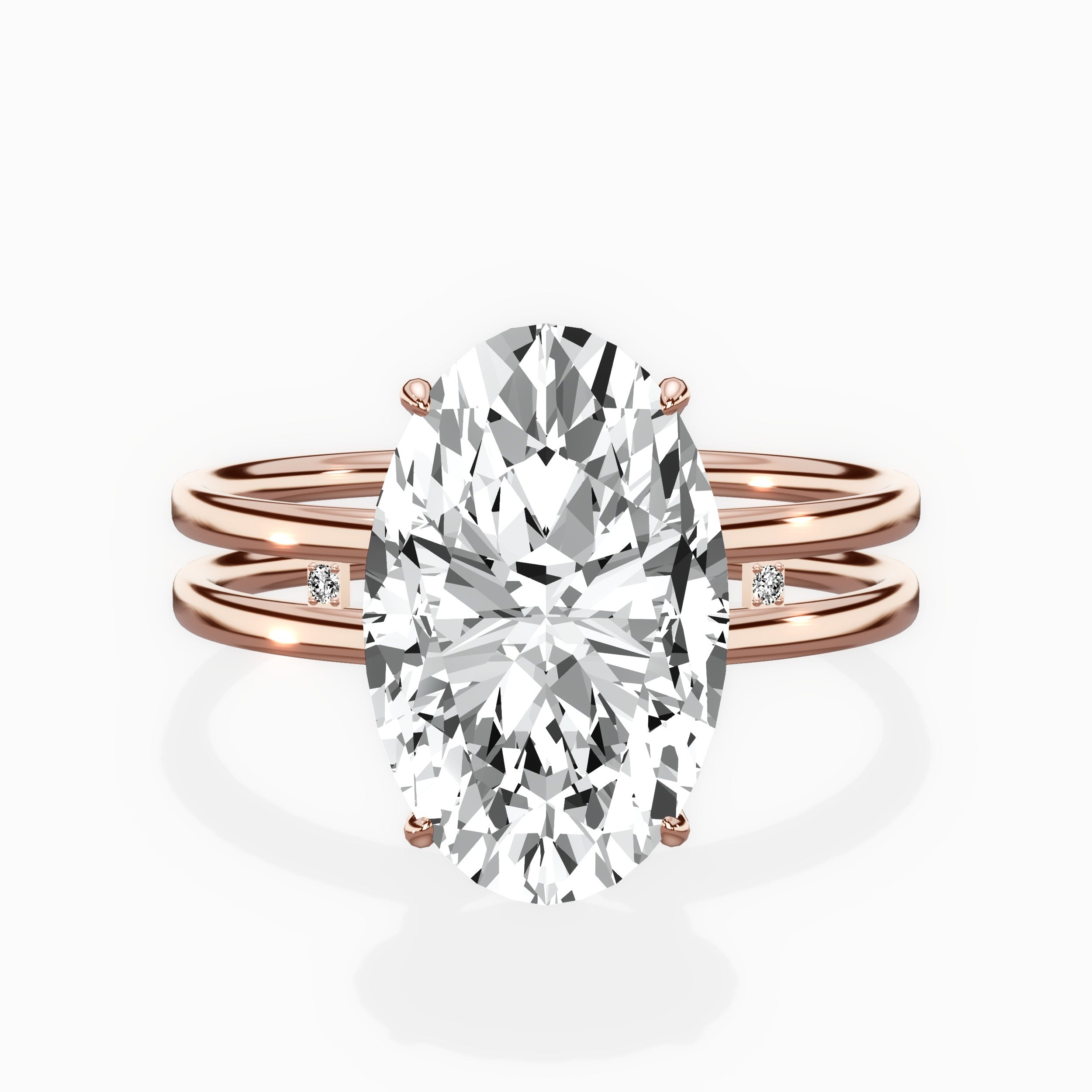 Parallel Bands Engagement Ring