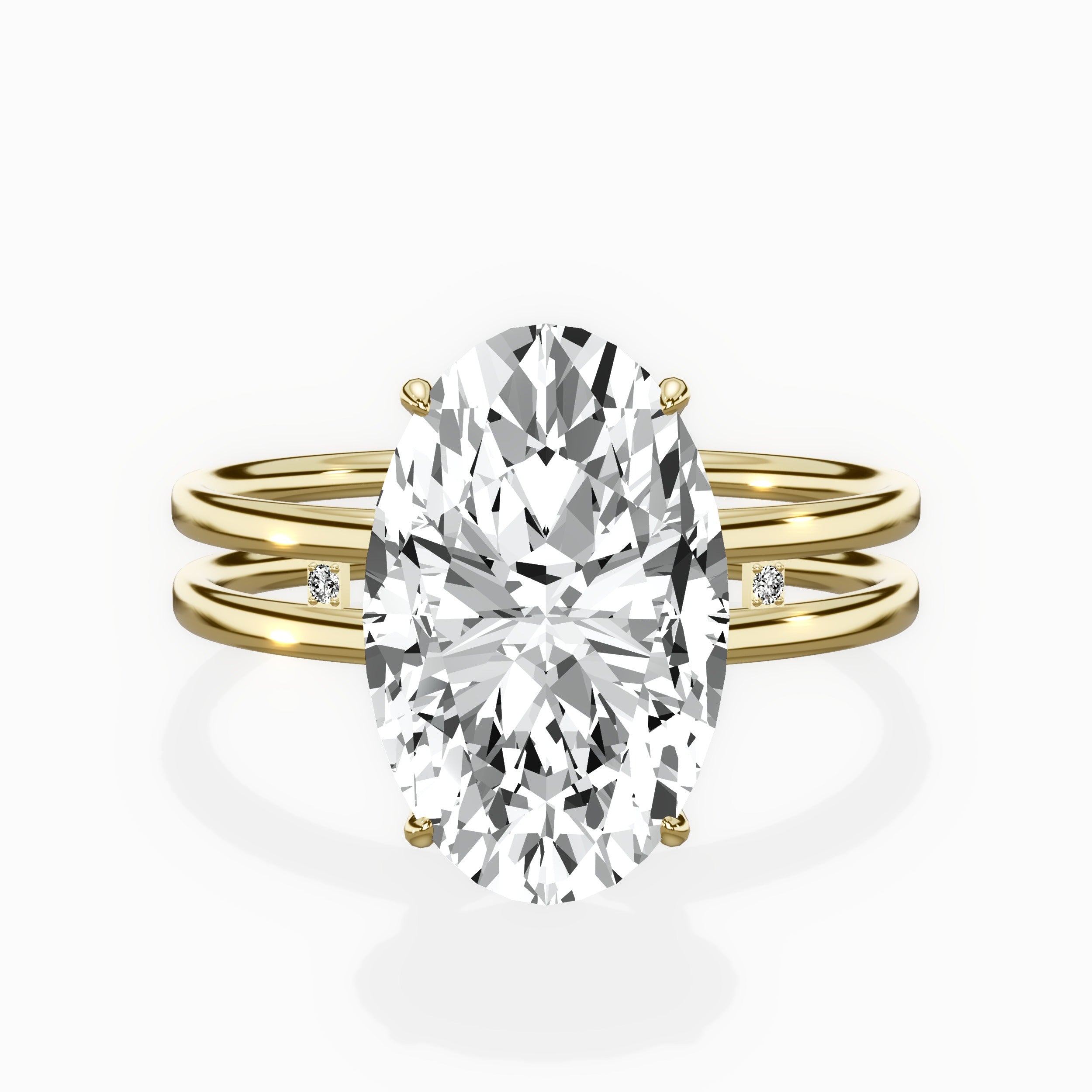 Parallel Bands Engagement Ring