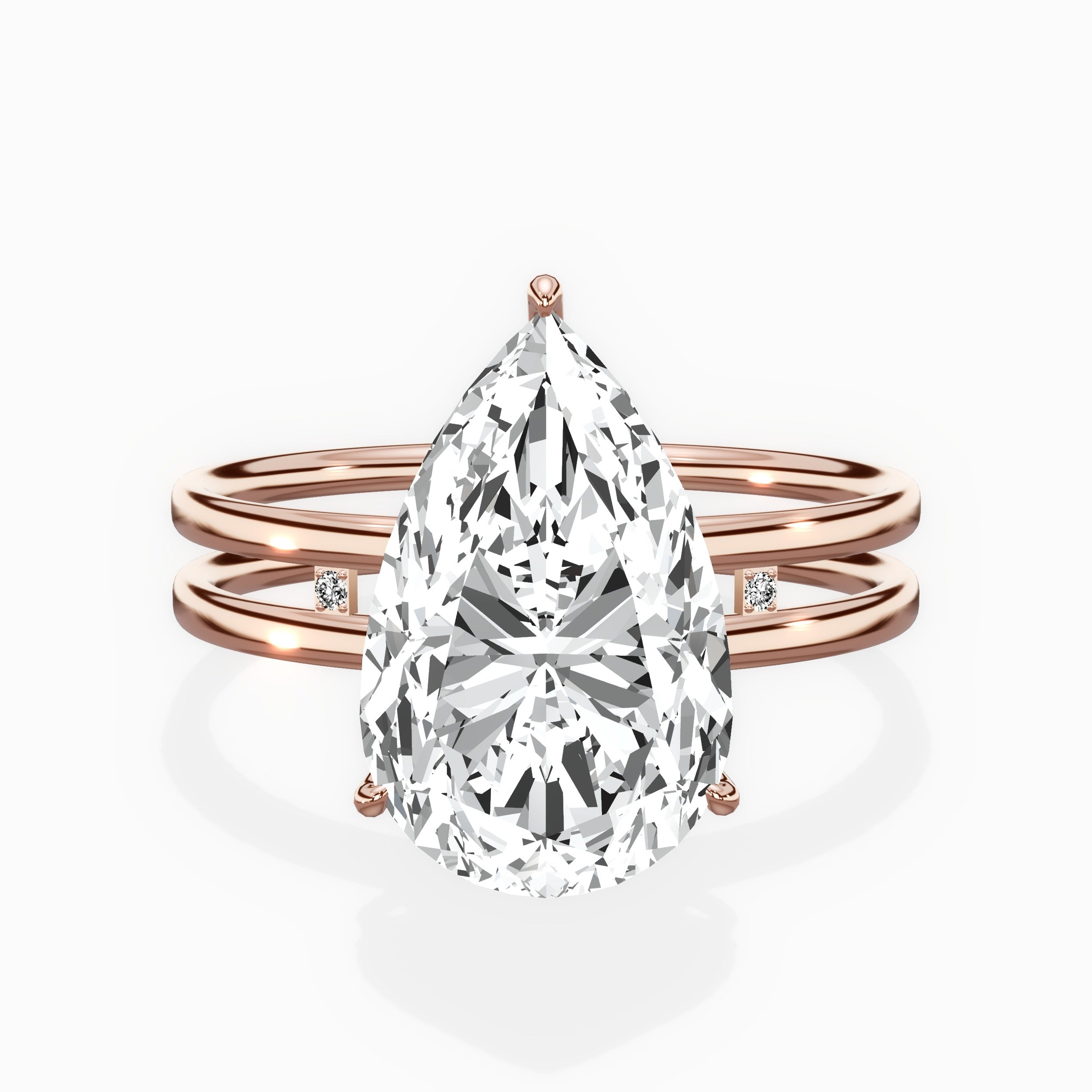 Parallel Bands Engagement Ring