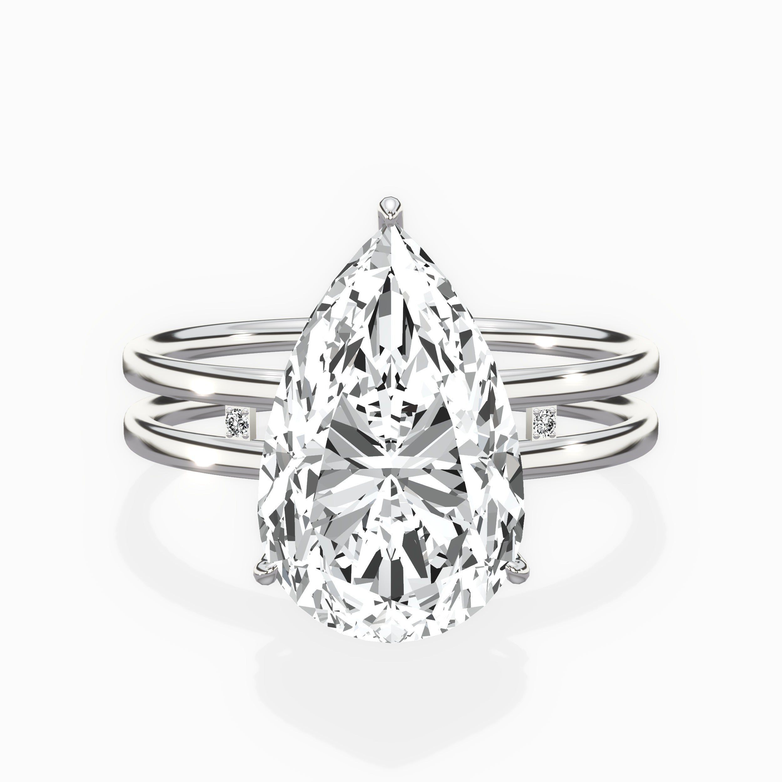 Parallel Bands Engagement Ring