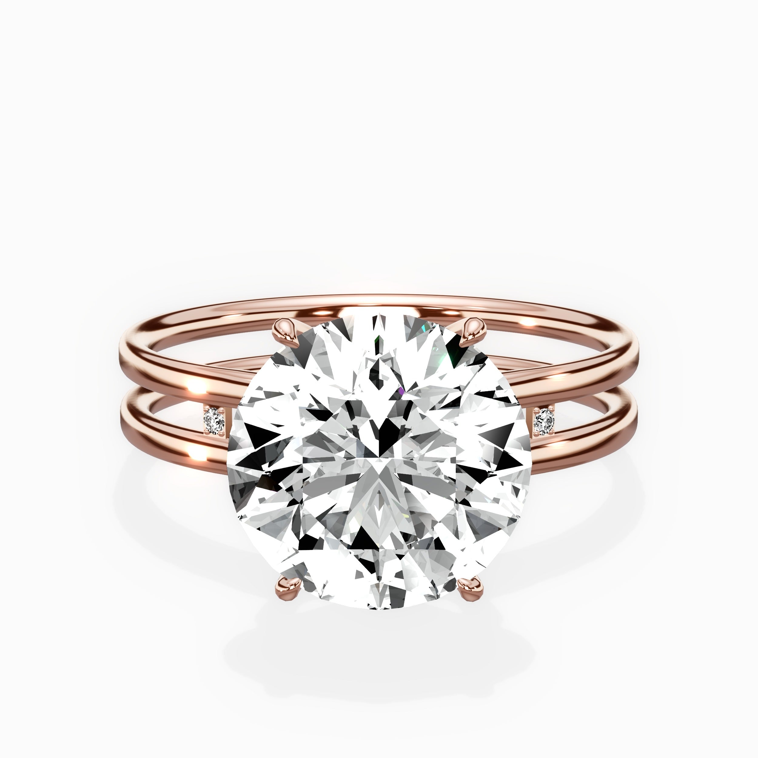Parallel Bands Engagement Ring