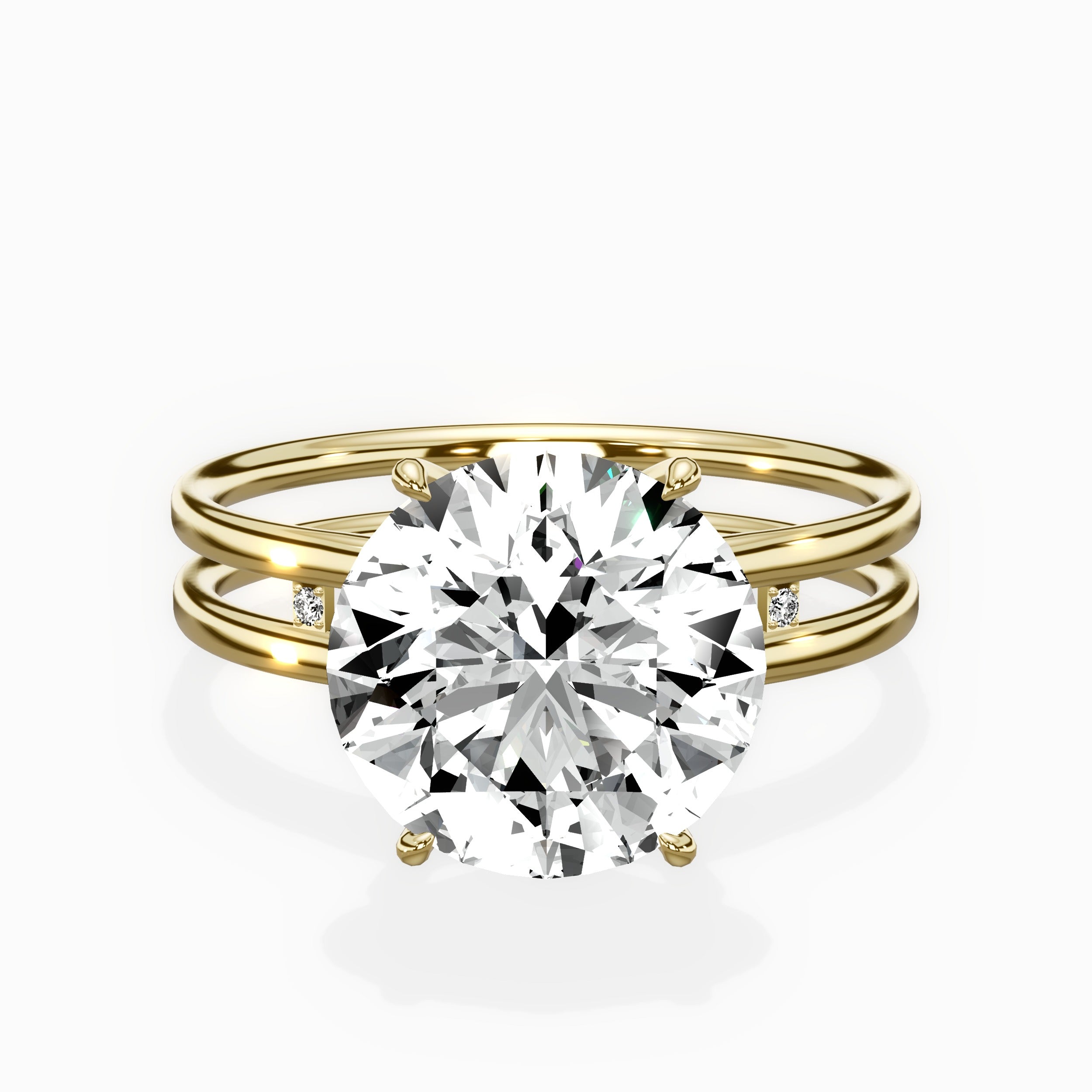 Parallel Bands Engagement Ring