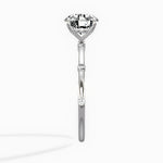 Eleni Solitaire Round Engagement Ring in White Gold