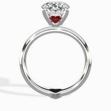 the royal flush Oval Engagement Ring in White Gold