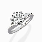 Classic Four Prong Solitaire Ring Engagement Ring
