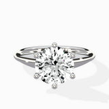 Classic Four Prong Solitaire Ring Engagement Ring