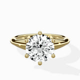Classic Four Prong Solitaire Ring Engagement Ring