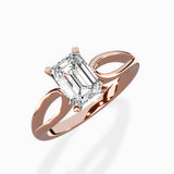 Split Shank Open Gallery Solitaire Ring Engagement Ring
