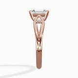 Split Shank Open Gallery Solitaire Ring Engagement Ring